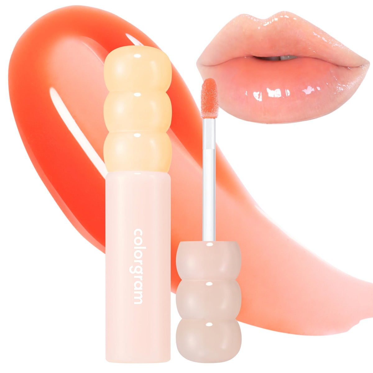 COLORGRAM Fruity Glass Gloss 02 Chewy Tangerine front view
