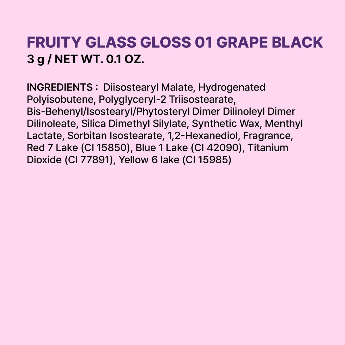 COLORGRAM Fruity Glass Gloss 06 Magic Cherry in makeup bag