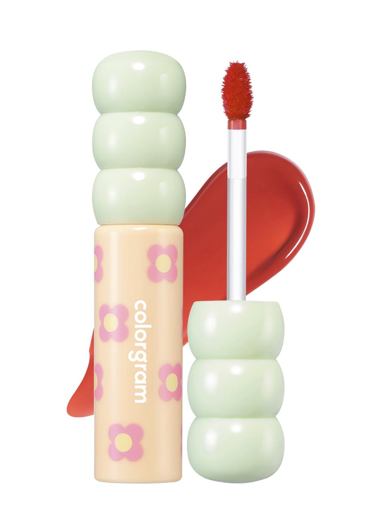 COLORGRAM Fruity Glass Tint 06 Joyful Tomato front view with glossy finish