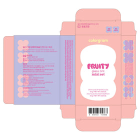 COLORGRAM Fruity Glass Tint Mini Set 02 Warm Duo open showing both shades