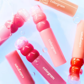 COLORGRAM Fruity Water Tint 02 Bunny Pink shade comparison
