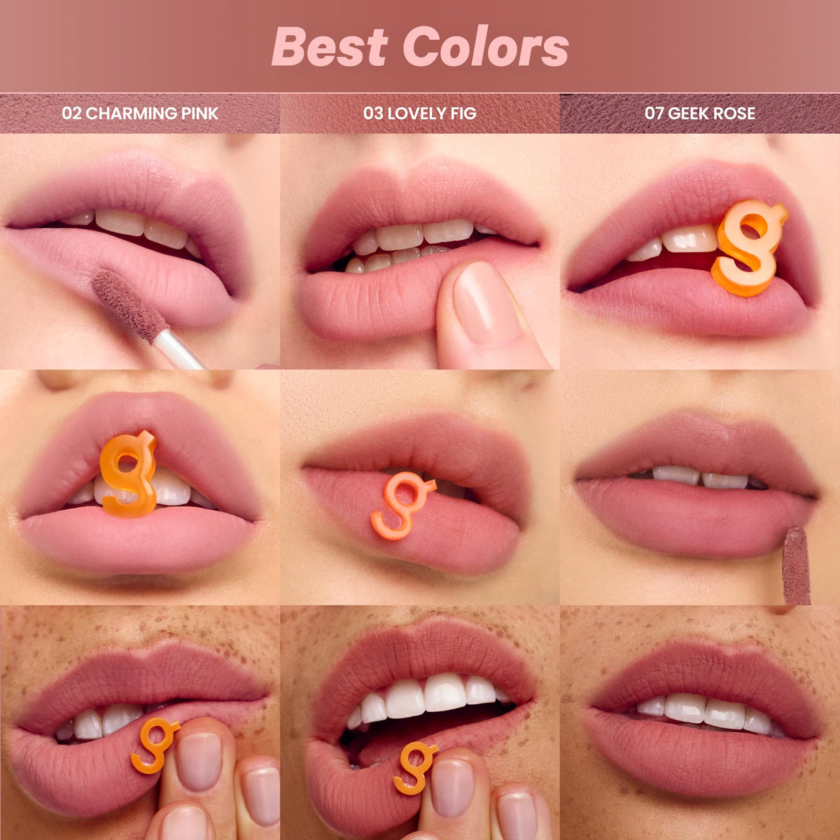 COLORGRAM NUDE BLUR TINT 11 DEEP CHOCOLATE on lips
