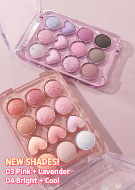COLORGRAM Pin Point Eyeshadow Palette 04 Bright+Cool calculator design