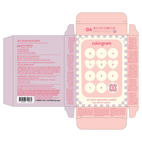 COLORGRAM Pin Point Eyeshadow Palette 04 Bright+Cool lifestyle scene