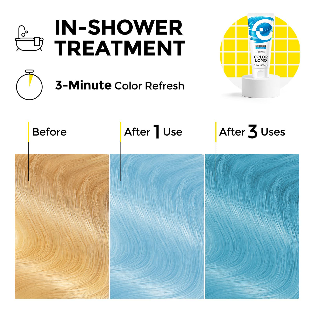 COLORLOMO Color Depositing Conditioner Blue 6oz texture close-up