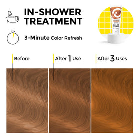 COLORLOMO Copper conditioner application on hair