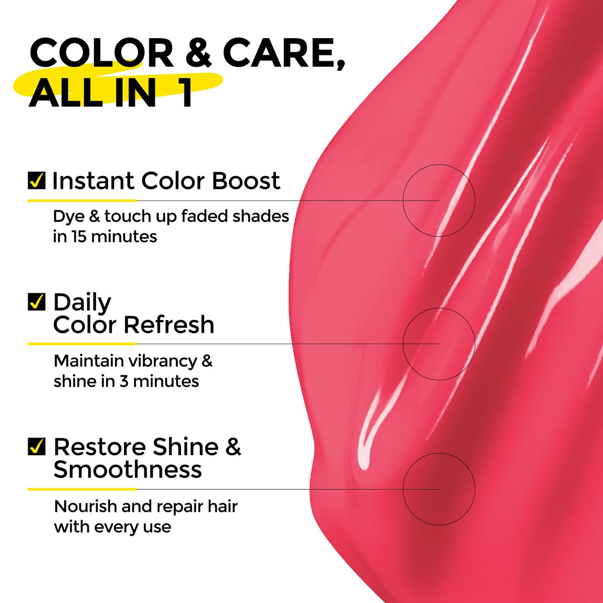 COLORLOMO Semi Permanent Hair Color Depositing Conditioner showing texture on hand