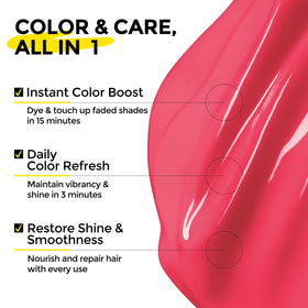COLORLOMO Semi Permanent Hair Color Depositing Conditioner showing texture on hand