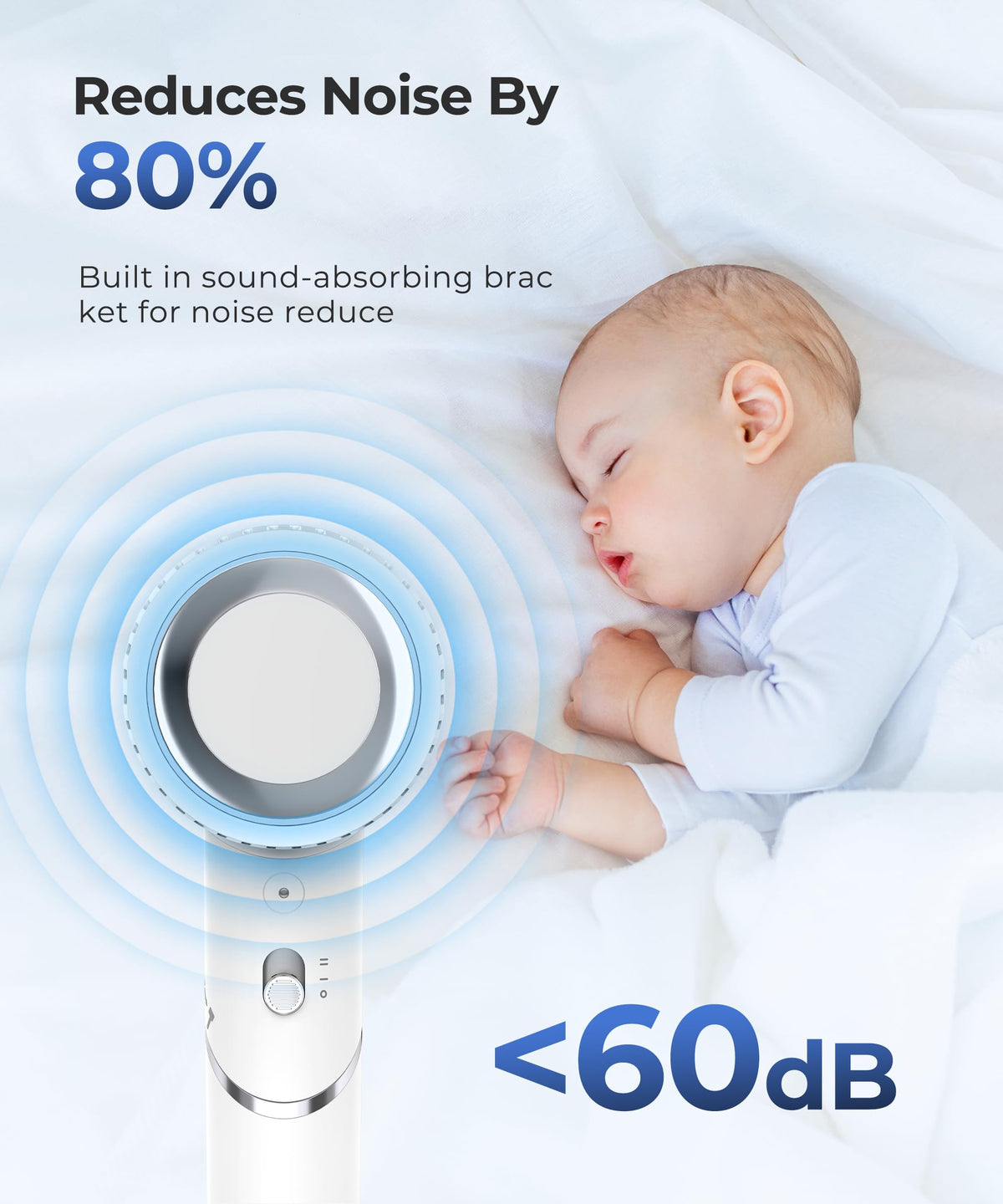 colorsmoon Hair Dryer showcasing the intelligent temperature control feature