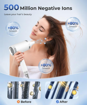colorsmoon Hair Dryer with accessories including diffuser