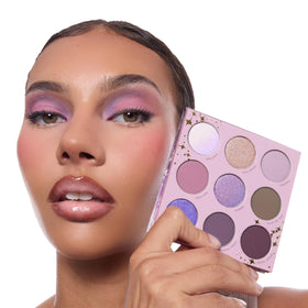 ColourPop All Amethyst Eyeshadow Palette open displaying vibrant colours