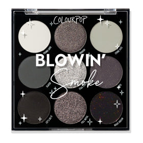 ColourPop Blowin' Smoke Eyeshadow Palette front view with shades