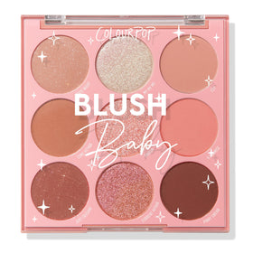 ColourPop Blush Baby Eyeshadow Palette front view with assorted shades