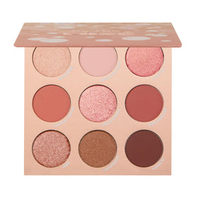 ColourPop By The Rosé Eyeshadow Palette front view with shades
