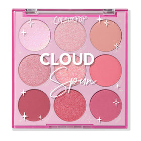ColourPop Eyeshadow Palette Cloud Spun front view showing multi-finish shades