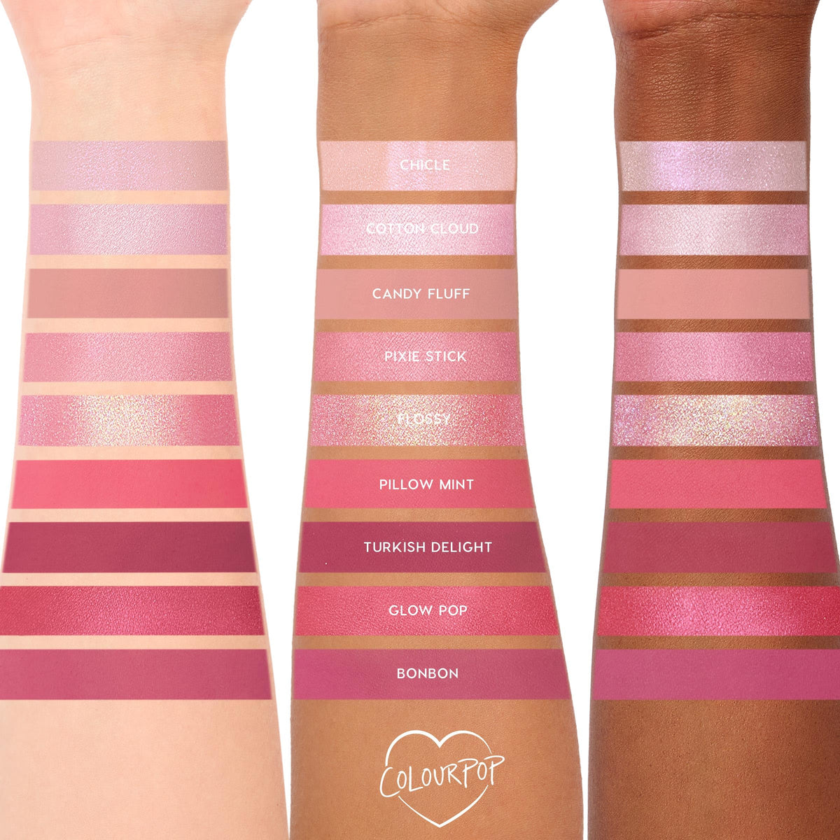 ColourPop Eyeshadow Palette Cloud Spun packaging with product details