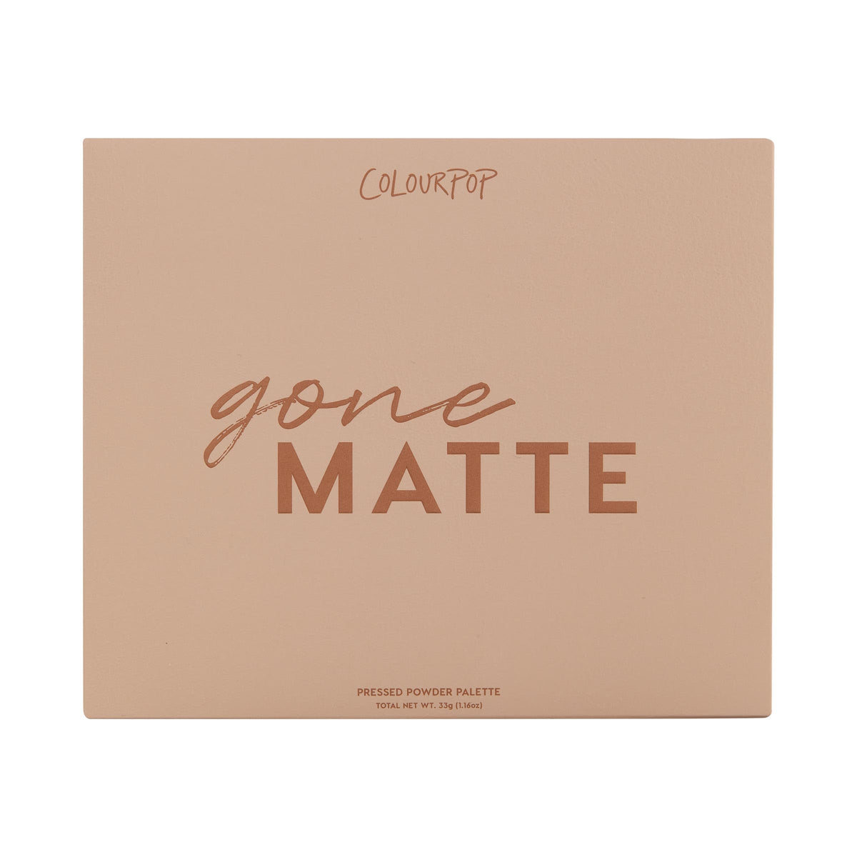 ColourPop Eyeshadow Palette Gone Matte packaging display