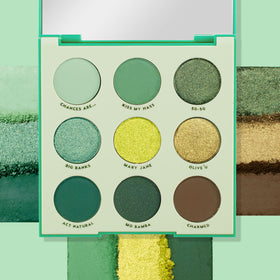 ColourPop Just My Luck palette with matte and metallic finishes