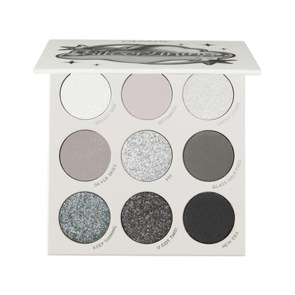 ColourPop Silver Lining Eyeshadow Palette front view with 9 cool-toned shades