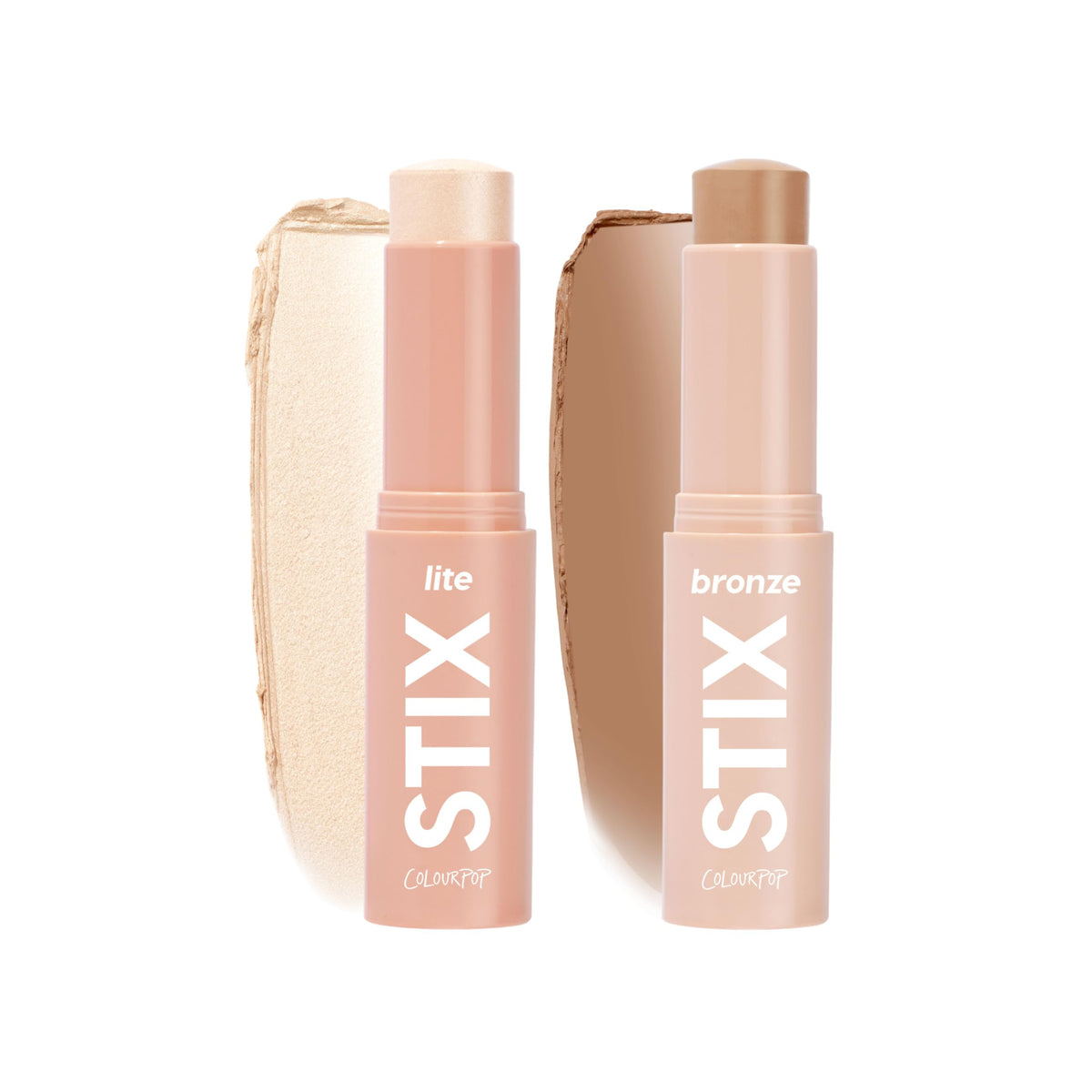 ColourPop Sunkissed Essentials Makeup Kit front view with bronzer and highlighter sticks