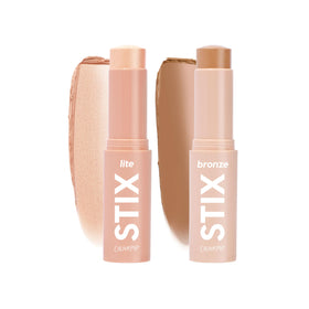 ColourPop Sunny Glow Makeup Kit front view with bronzer and highlighter sticks