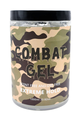 Combat Gel Extreme Hold Hair Gel packaging and label