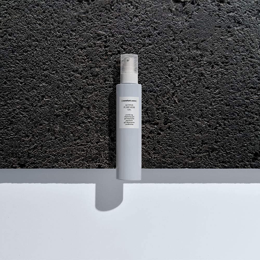comfort zone Active Pureness Cleansing Gel on bathroom counter