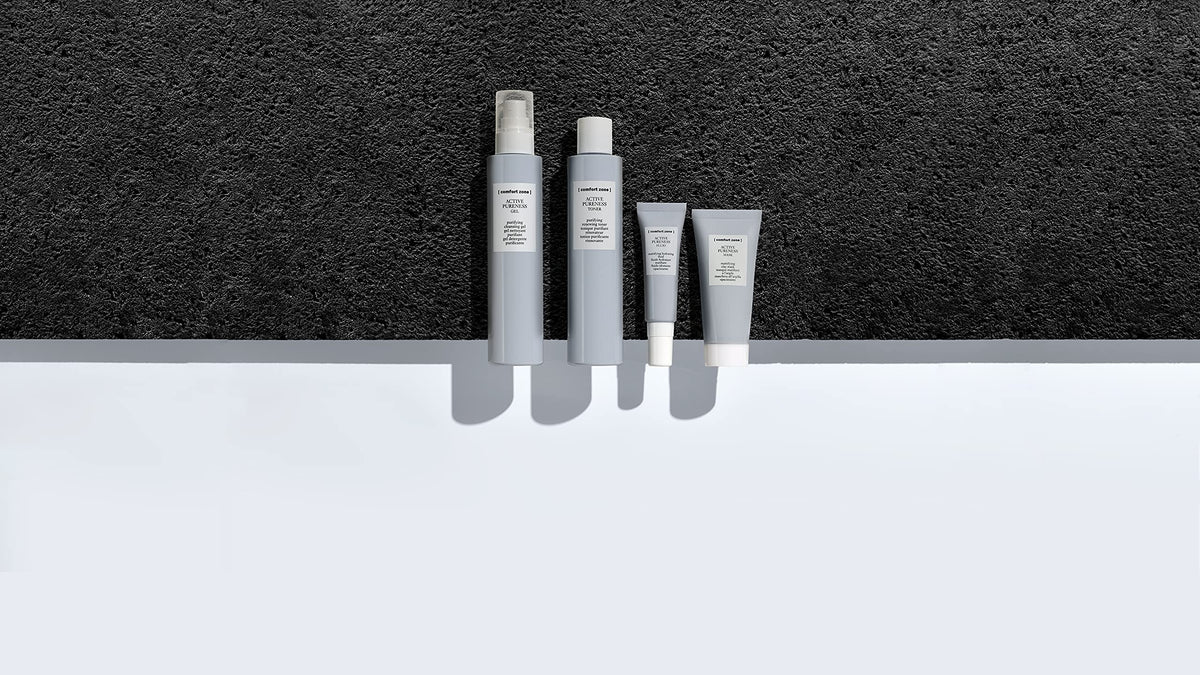 comfort zone Active Pureness Cleansing Gel with skincare routine