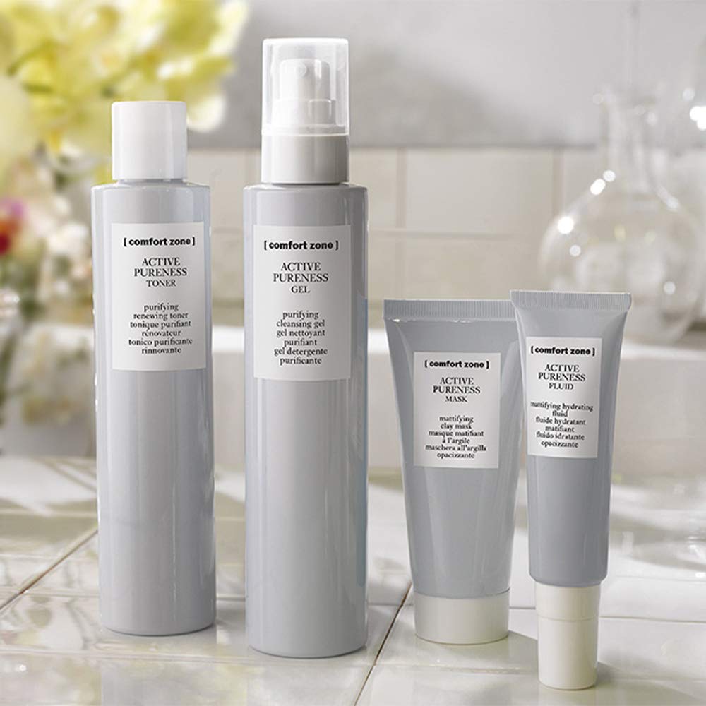 Comfort Zone Active Pureness Fluid Mattifying Lotion in lifestyle setting