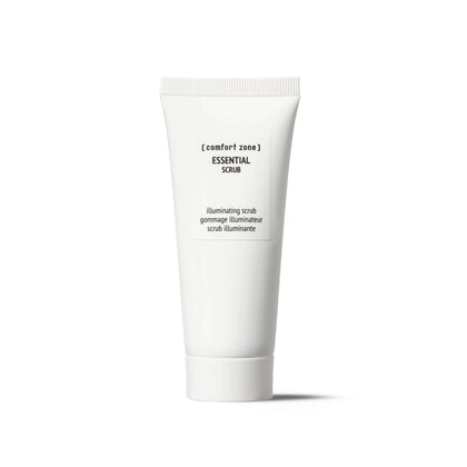 Comfort Zone Essential Scrub front view with packaging