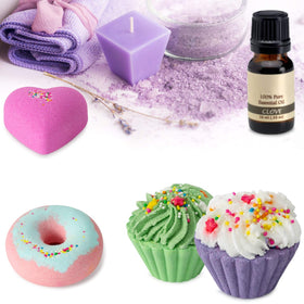 comfso Bath Bombs eucalyptus scent with vibrant colors