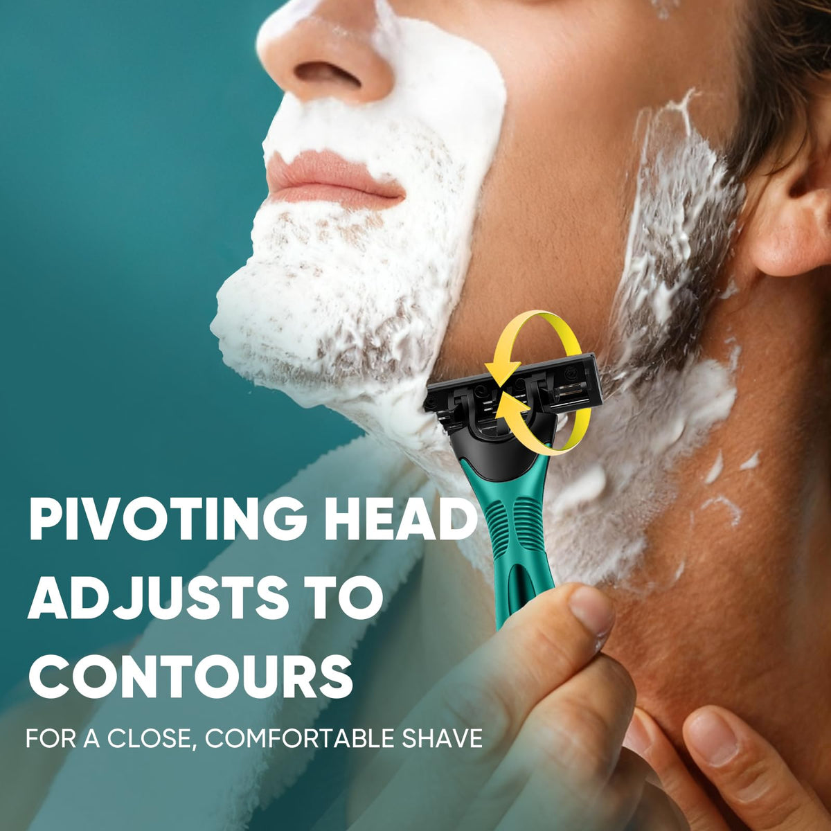 Comfycheer disposable razor with easy grip handle