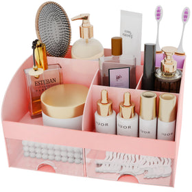 COMFYROOM makeup organizer showing multiple storage sections