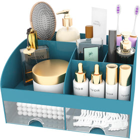 COMFYROOM Makeup Organizer showing transparent drawers