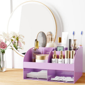 COMFYROOM makeup organizer top view with cosmetics inside