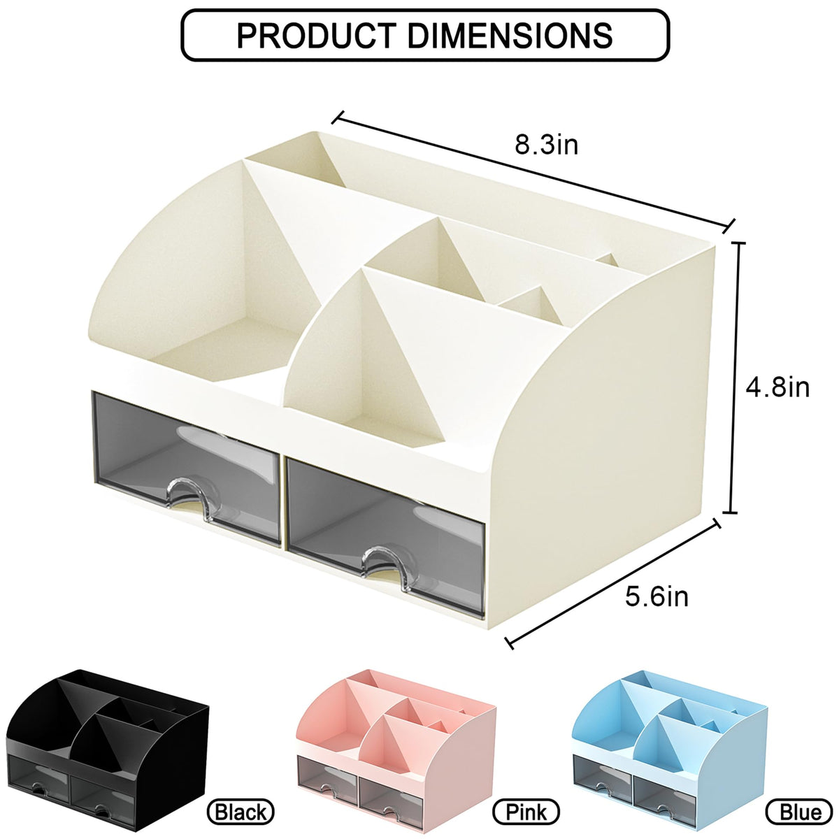 COMFYROOM Makeup Organizer with lipsticks and brushes
