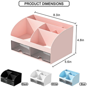 COMFYROOM Makeup Organizer with lipsticks and brushes arranged