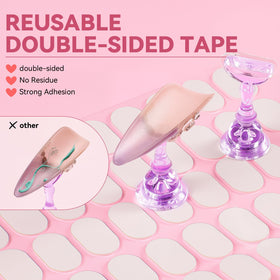 Compact design of ESUOHYM nail stand fitting inside UV lamp