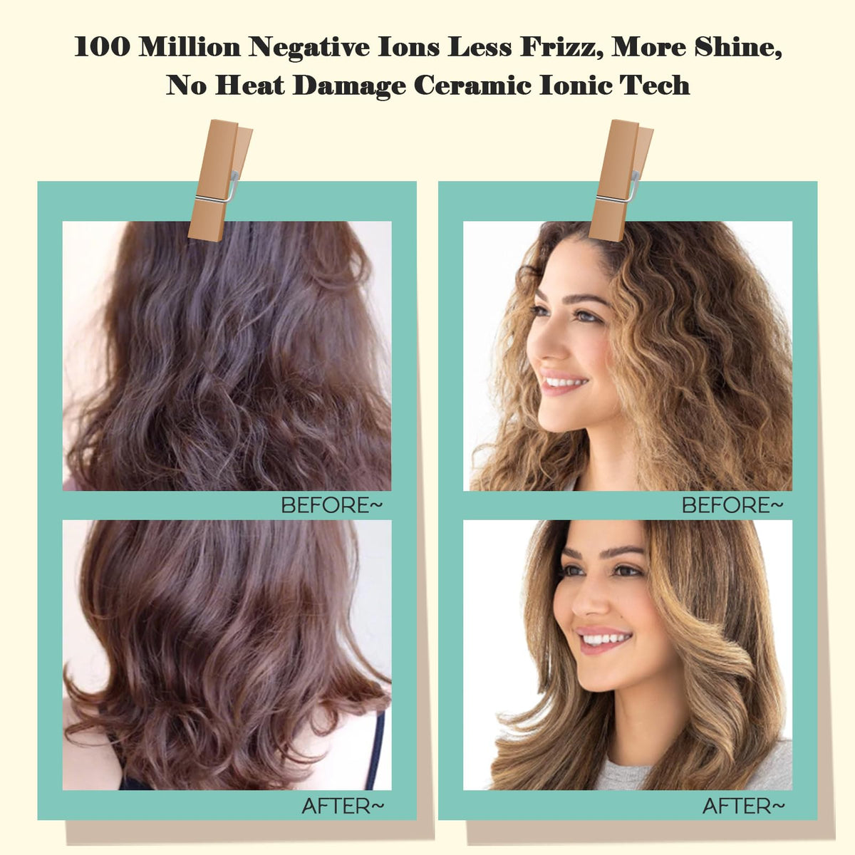 Compact design of Hair Trends Blow Dryer Brush in travel setting