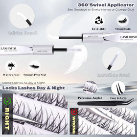 Comparison of lash lengths 8mm, 10mm, 12mm
