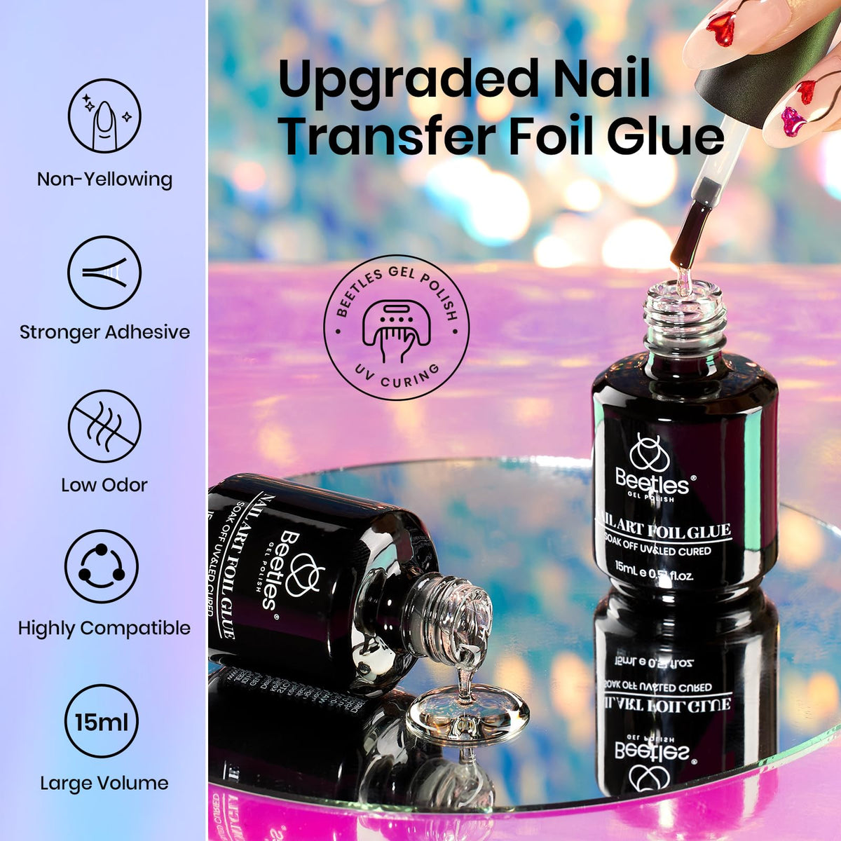 Complete beetles Nail Foil Art Kit packaging