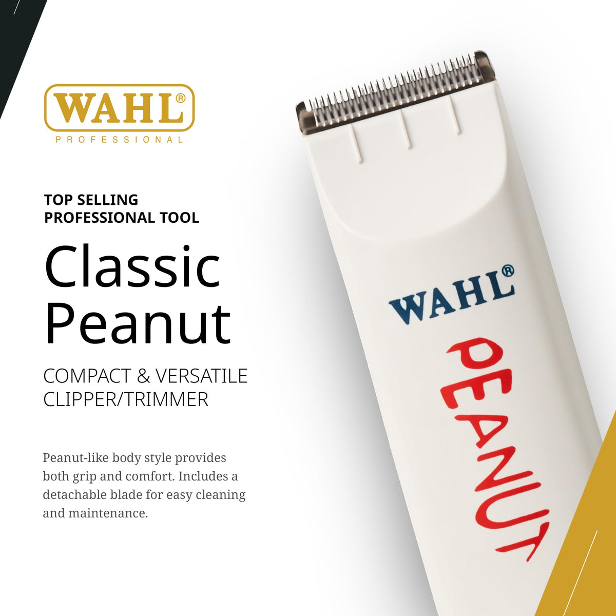 Complete kit of Wahl Professional Peanut Trimmer with accessories