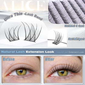 Complete lash application setup with bond and seal