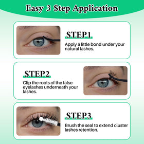 Complete LASHSUN Lash Clusters Kit packaging and contents