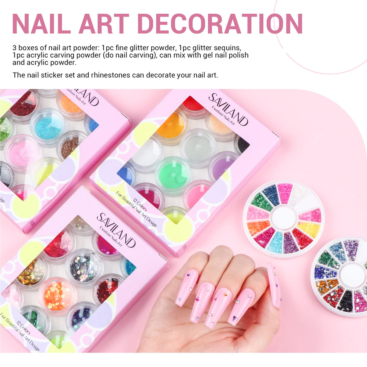 Complete nail tools for filing and cleaning nails
