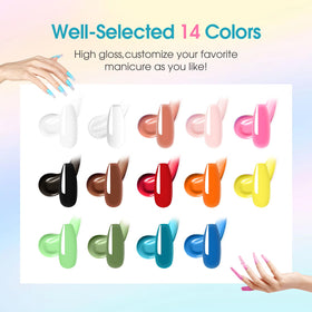 Complete nail tools included in ROSALIND Poly Nail Gel Kit
