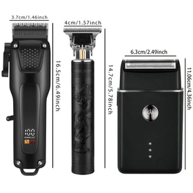 Complete OIYO Hair Clippers grooming kit setup