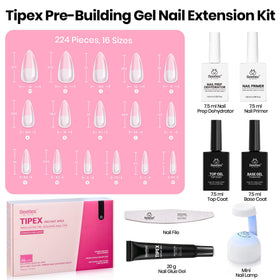 complete set of beetles Gel Polish nail tips with base and top coat