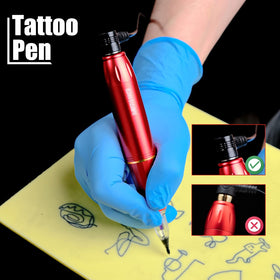 Complete tattoo kit laid out on a table showing all components