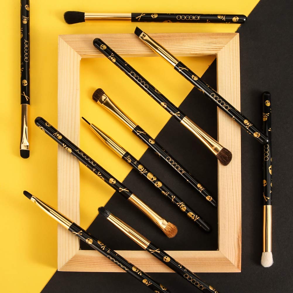 Complete view of docolor 10Pcs Eye Makeup Brushes Set